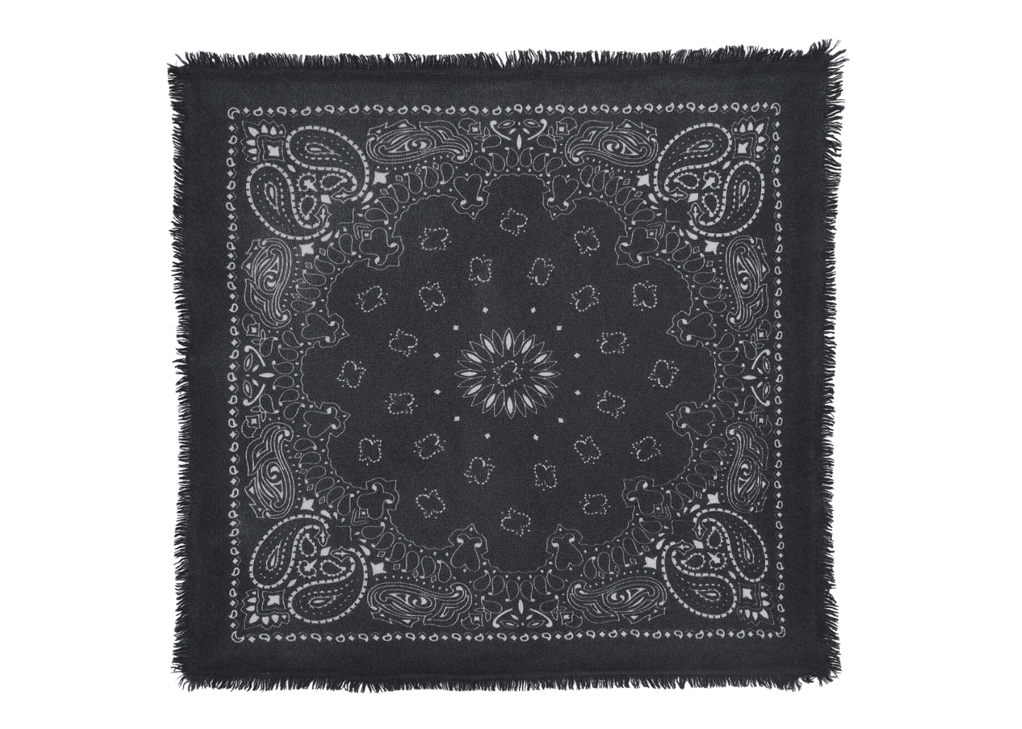 Small Cashmere Bandana Hachi Black