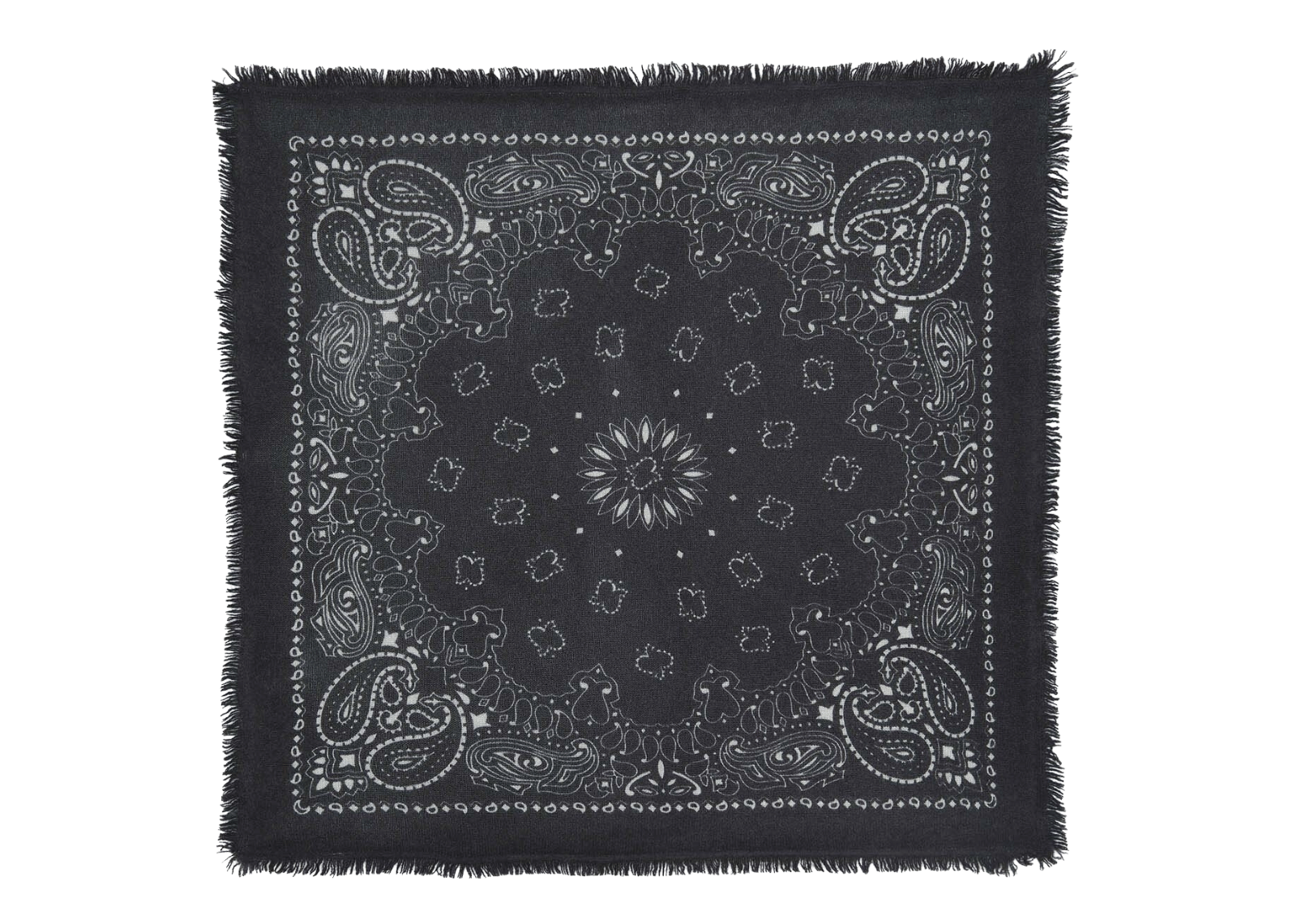 Small Cashmere Bandana Hachi Black