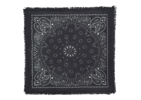 Small Cashmere Bandana Hachi Black