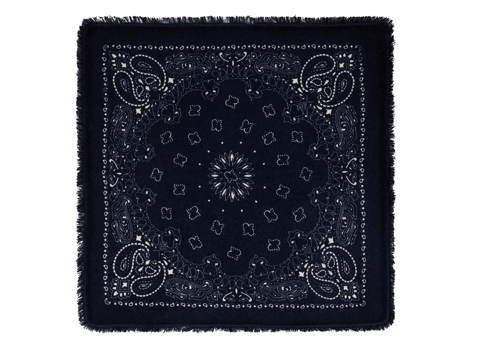 Small Cashmere Bandana Hachi Dark Navy Blue