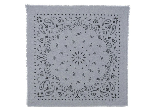 Small Cashmere Bandana Hachi Marl Grey