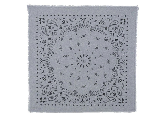 Small Cashmere Bandana Hachi Marl Grey