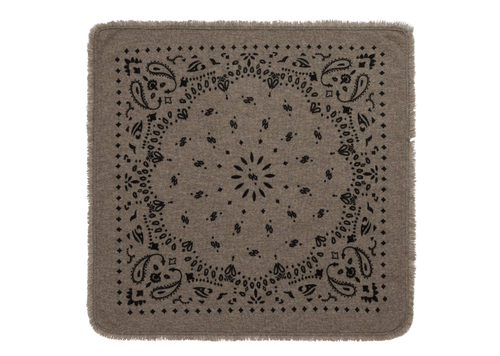 Small Cashmere Bandana Hachi Marl Khaki