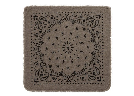 Small Cashmere Bandana Hachi Marl Khaki