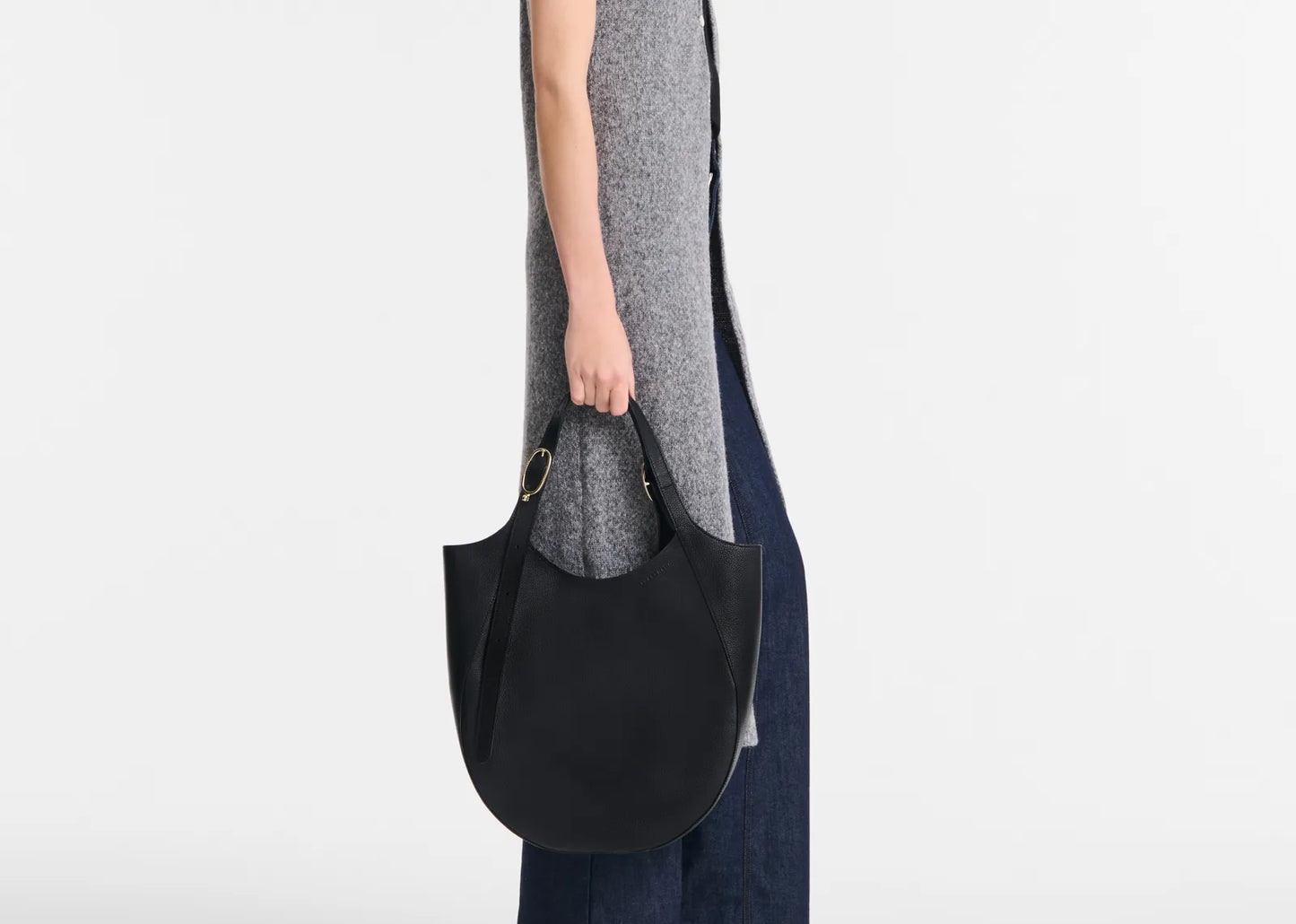 Le Foulonné XL Tote Bag Black