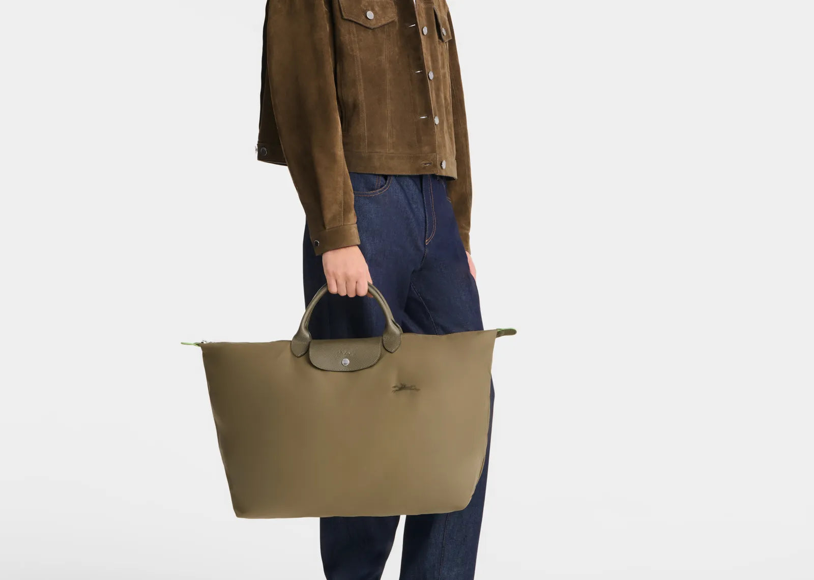 Le Pliage Green L Travel Bag Artichoke