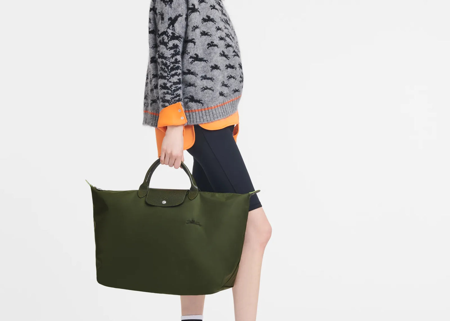 Le Pliage Green L Travel Bag Forest