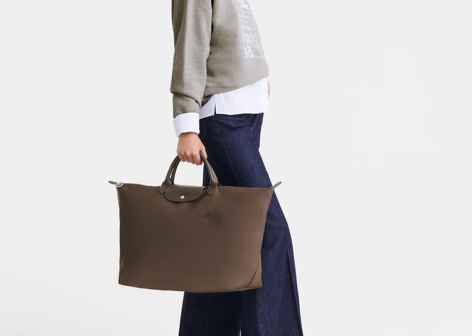 Le Pliage Green L Travel Bag Terra