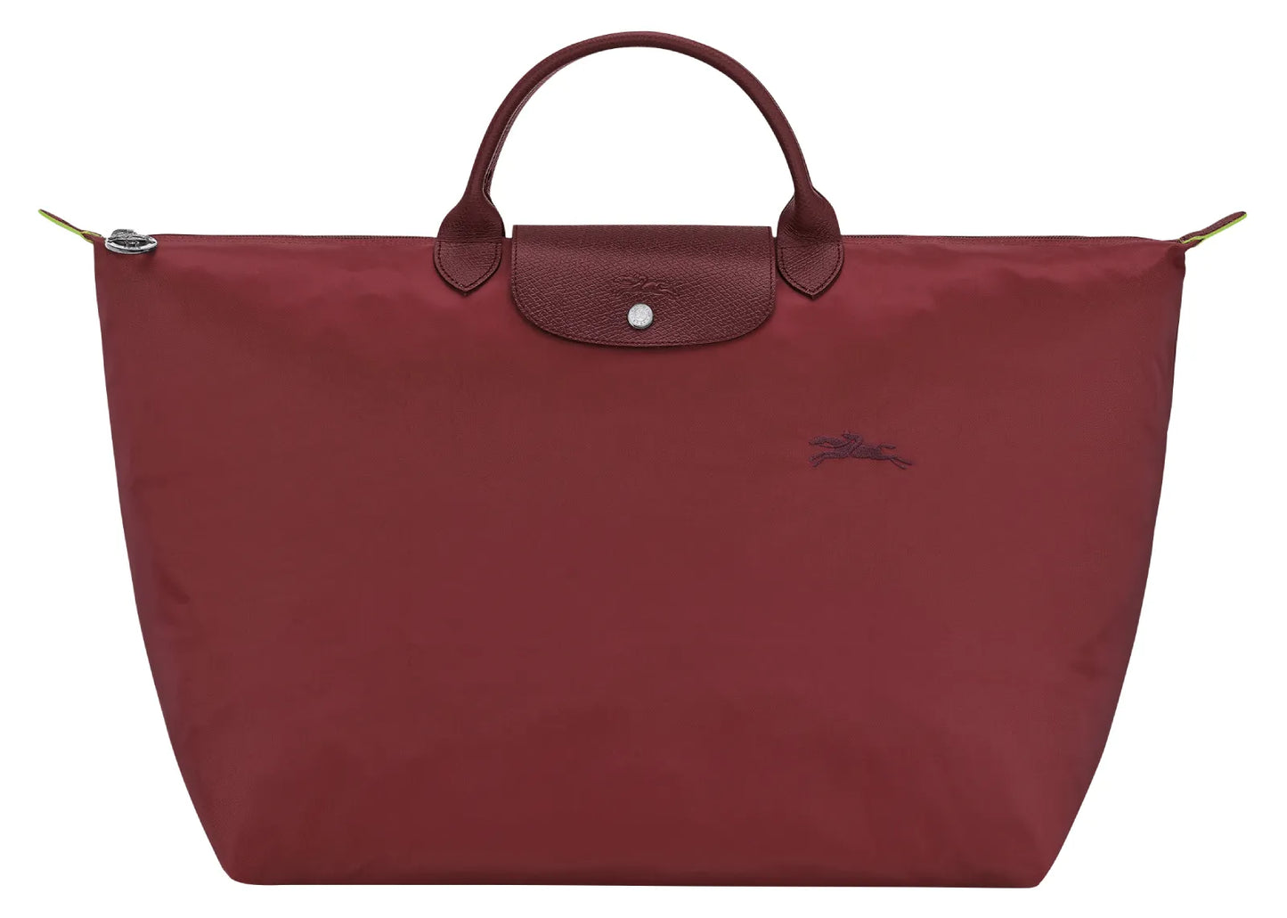 Le Pliage Green L Travel Bag Pomegranate