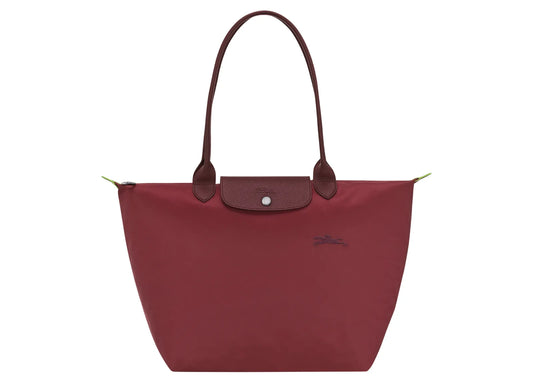 Le Pliage Green Large Tote Bag Pomegranate