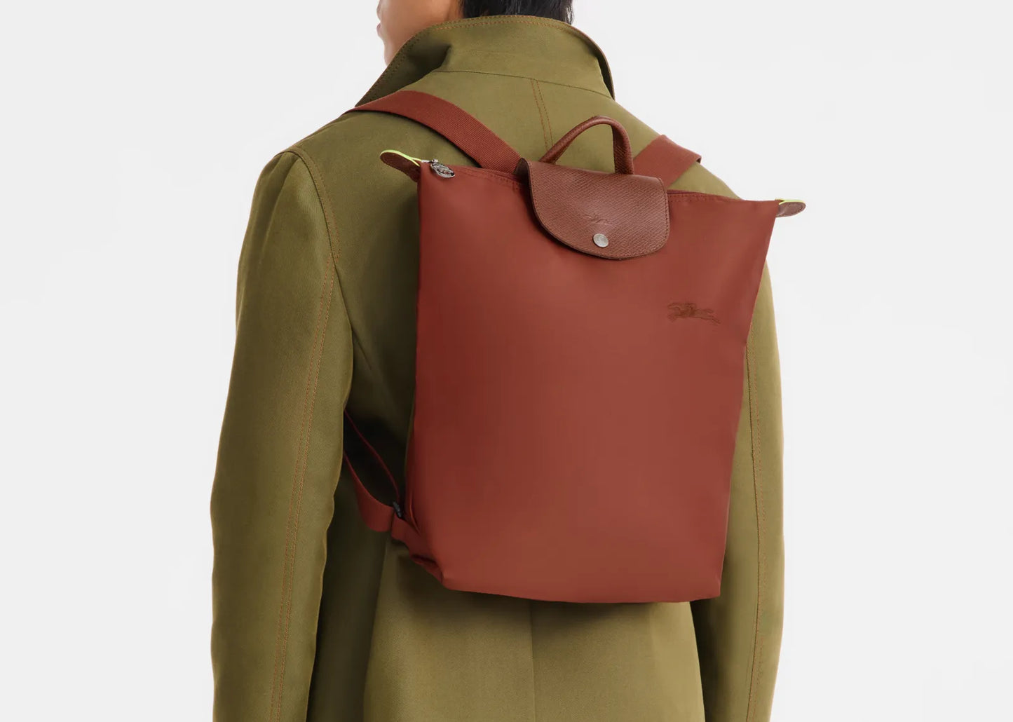 Le Pliage Green M Backpack Chestnut
