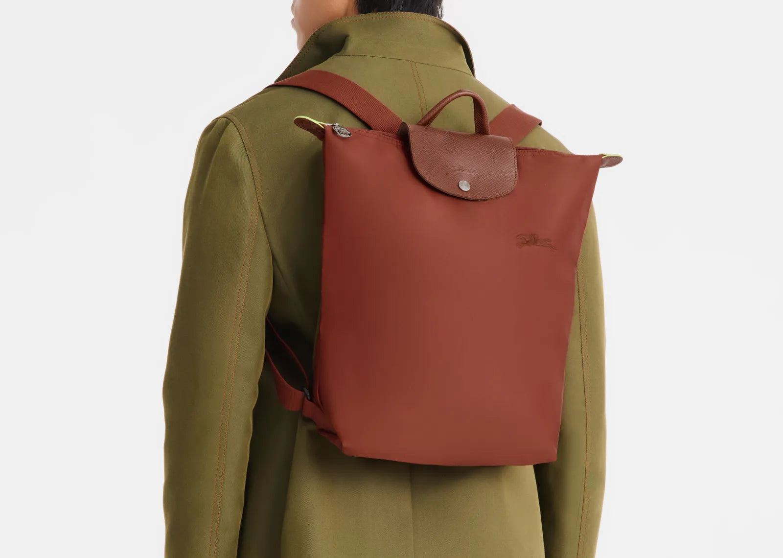 Le Pliage Green M Backpack Chestnut