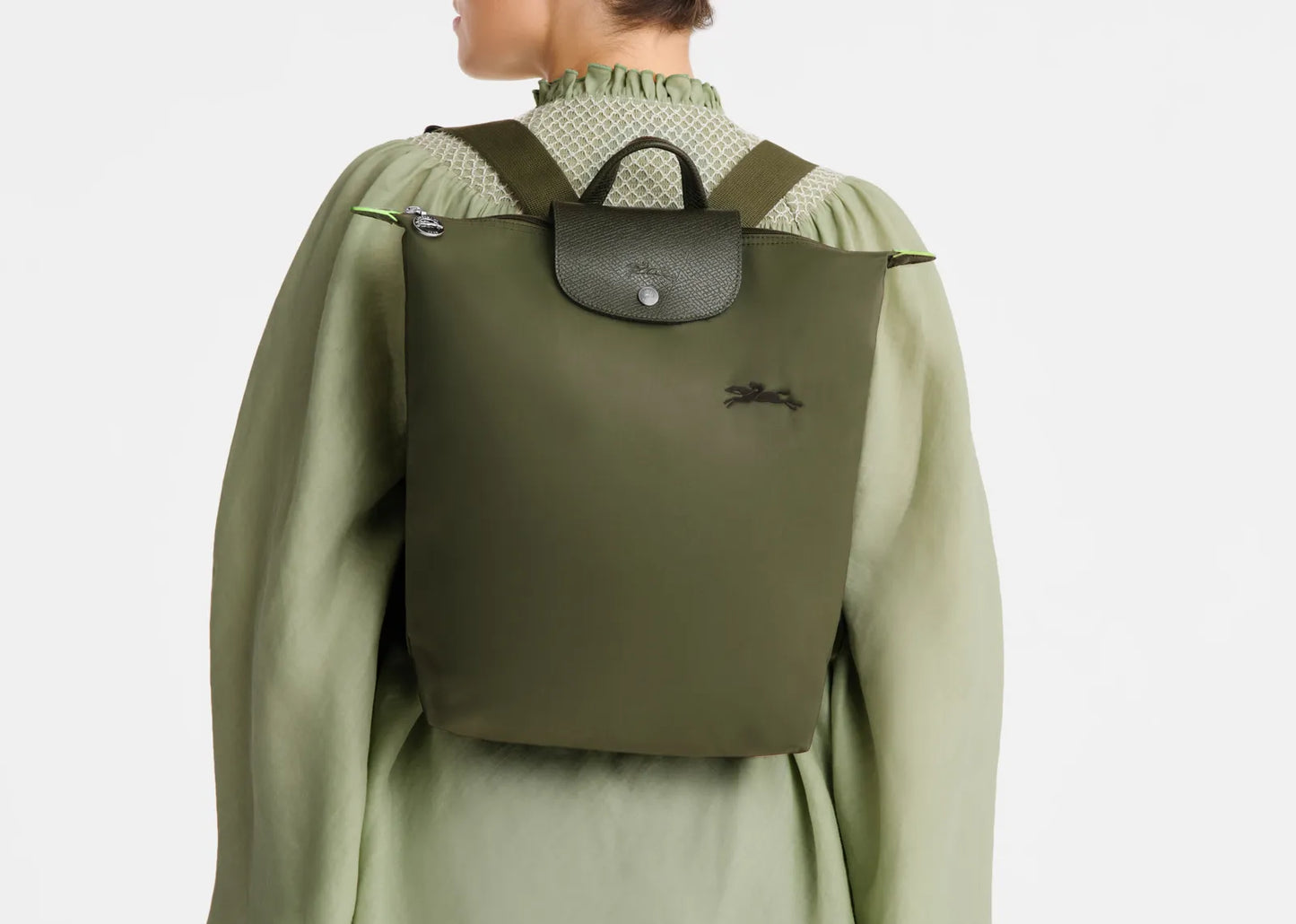 Le Pliage Green M Backpack Forest