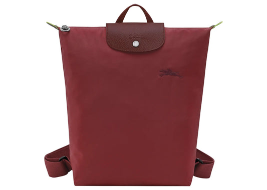 Le Pliage Green M Backpack Pomegranate