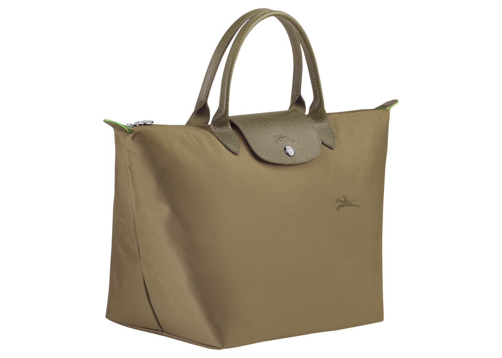 Le Pliage Green Medium Handbag Artichoke