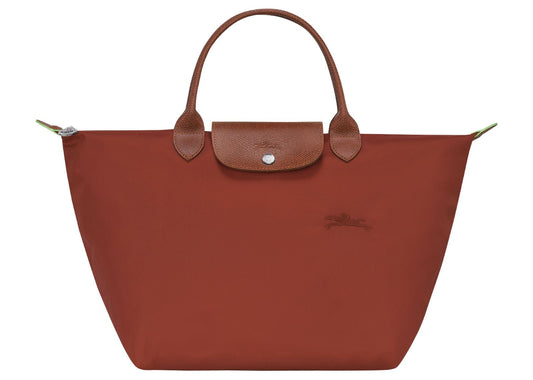 Le Pliage Green Medium Handbag Chestnut