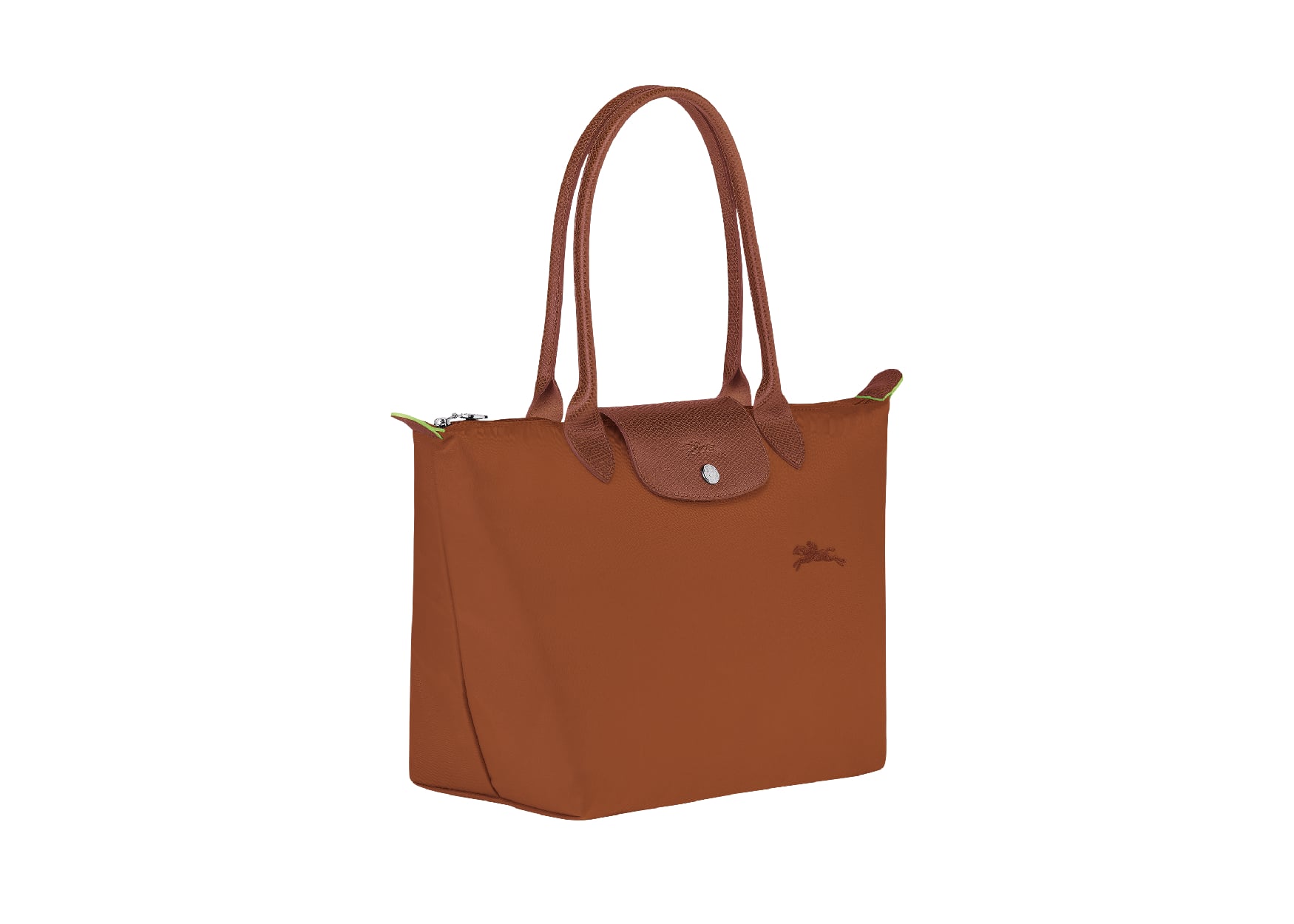 Le Pliage Green Medium Tote Bag Cognac