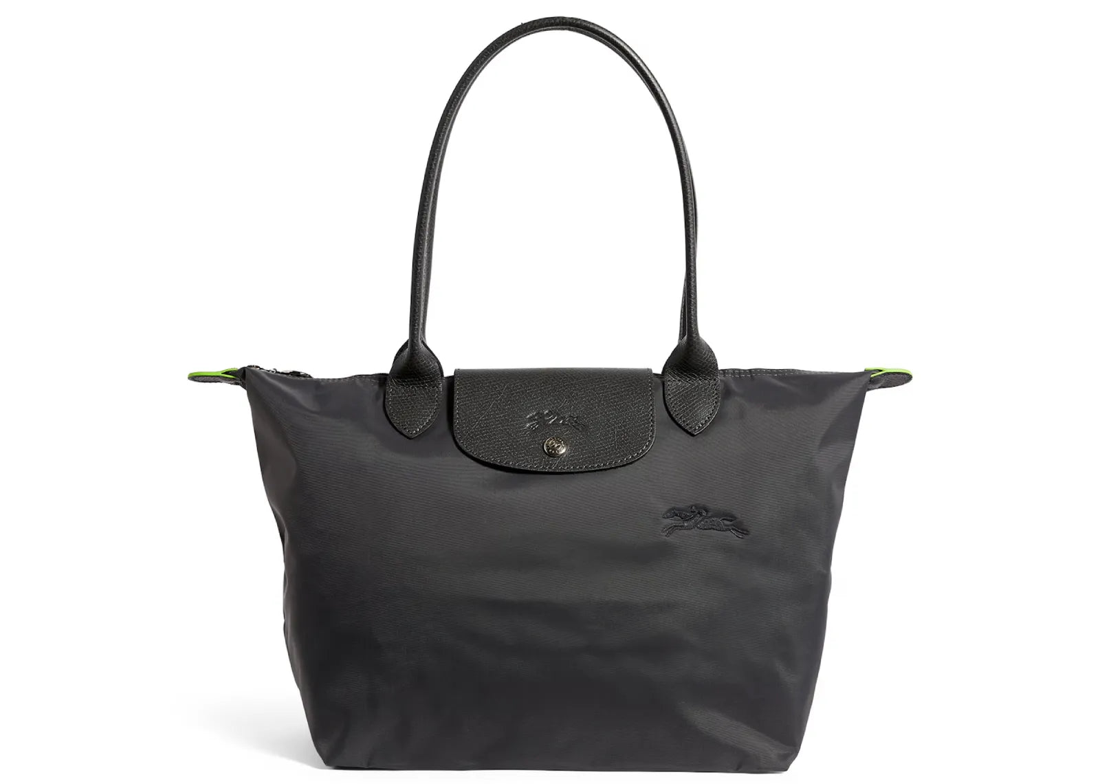 Le Pliage Green Medium Tote Bag Graphite
