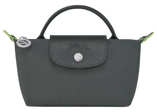 Le Pliage Green Pouch With Handle Graphite