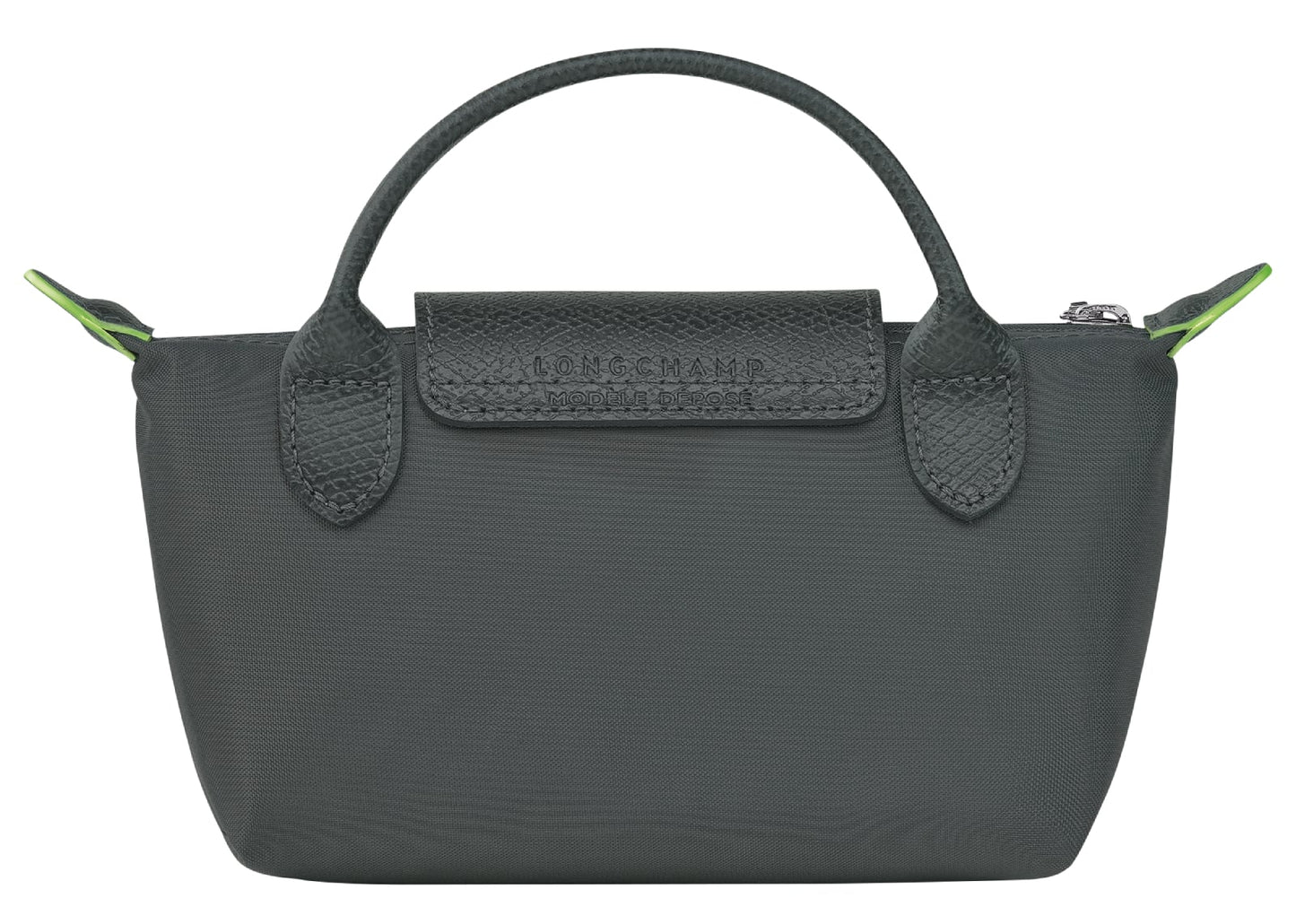 Le Pliage Green Pouch With Handle Graphite