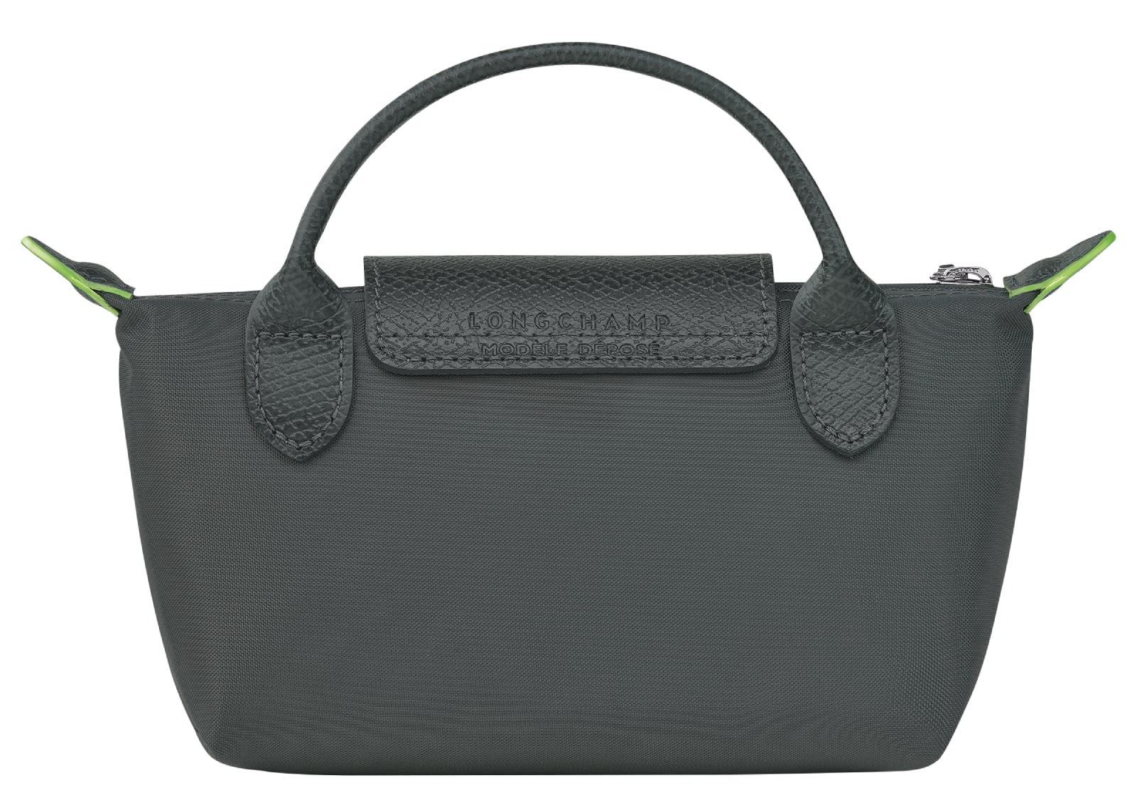 Le Pliage Green Pouch With Handle Graphite