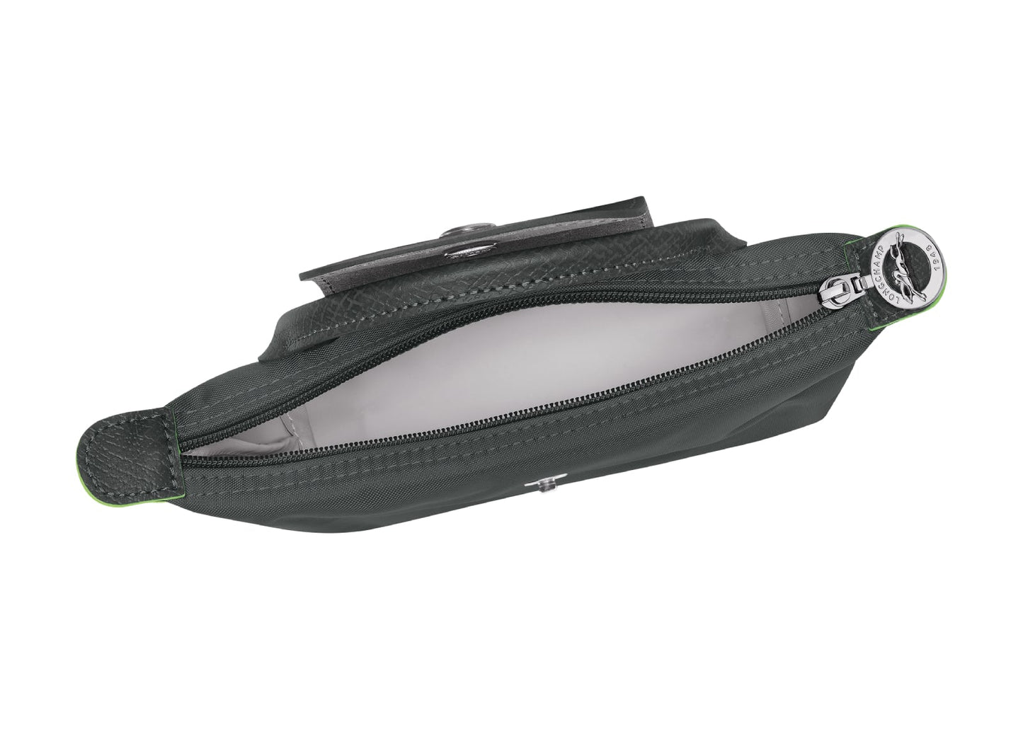 Le Pliage Green Pouch With Handle Graphite