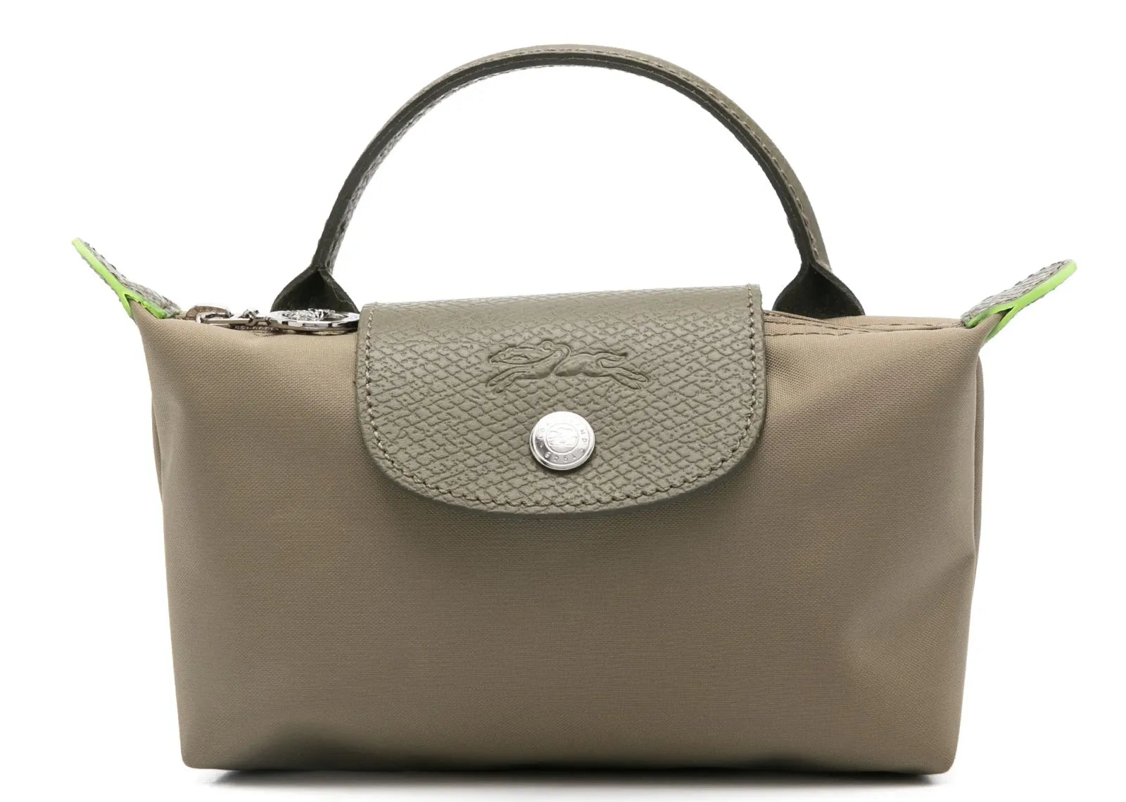 Le Pliage Green Pouch with Handle Artichoke