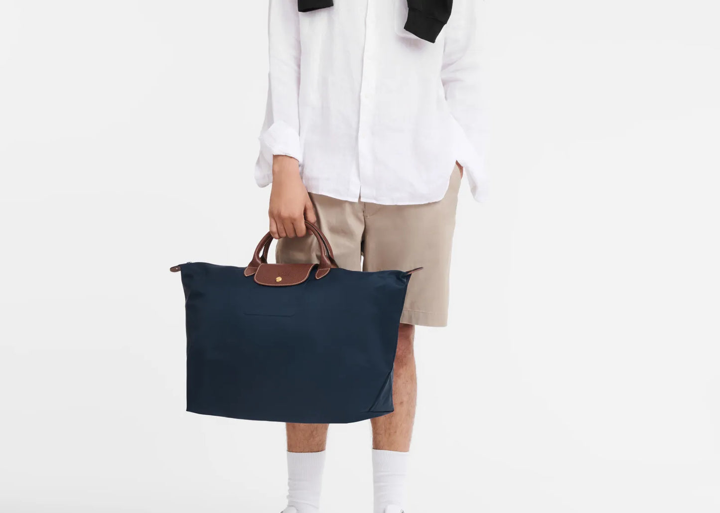 Le Pliage Original L Travel Bag Navy