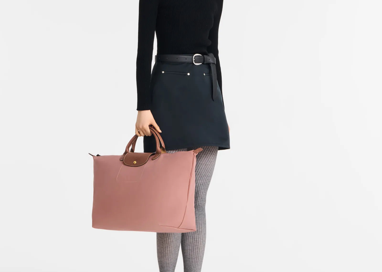 Le Pliage Original L Travel Bag Pink Tea