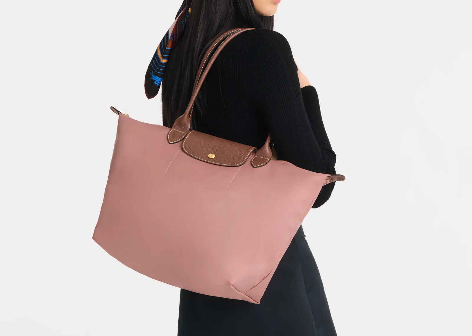 Le Pliage Original Large Tote Bag Pink Tea