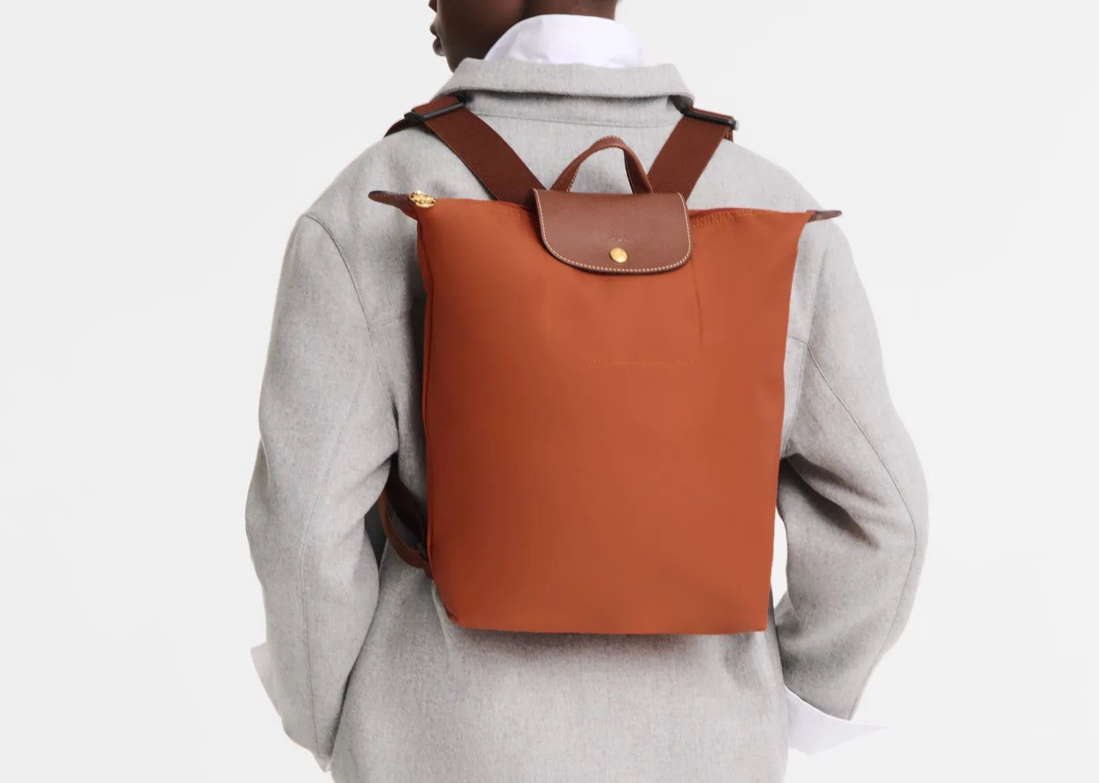 Le Pliage Original M Backpack Brick