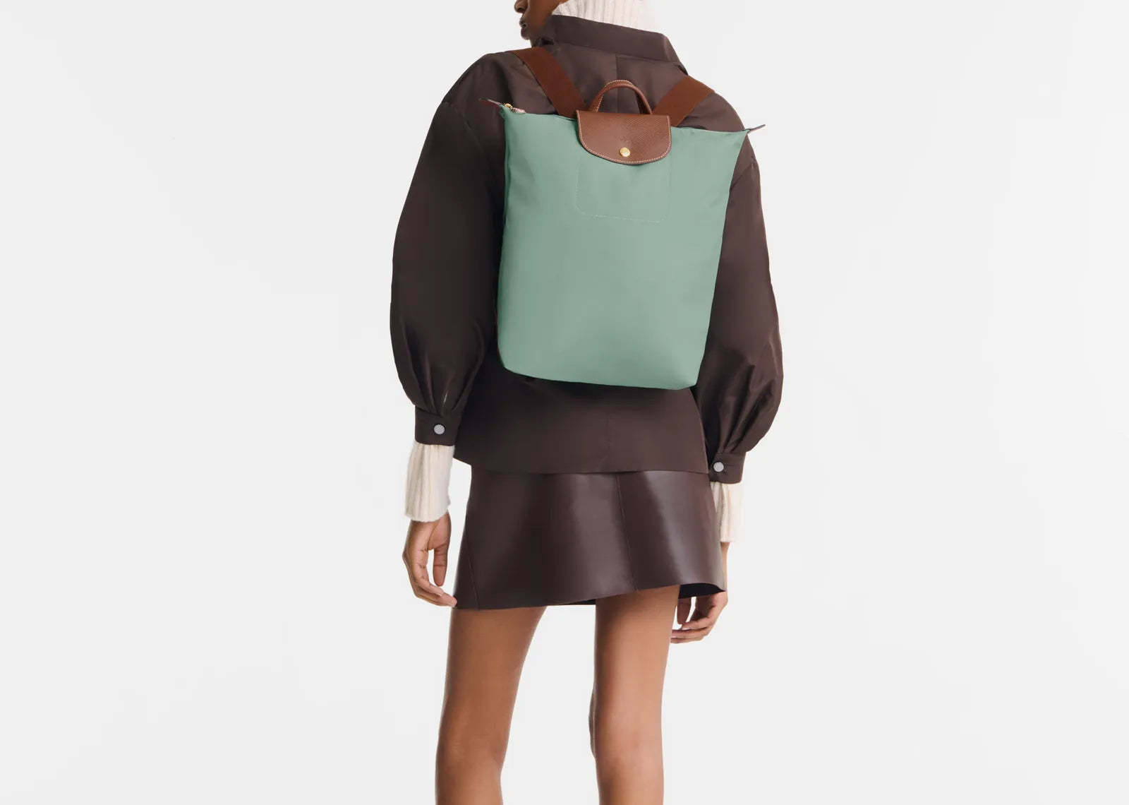 Le Pliage Original M Backpack Celadon