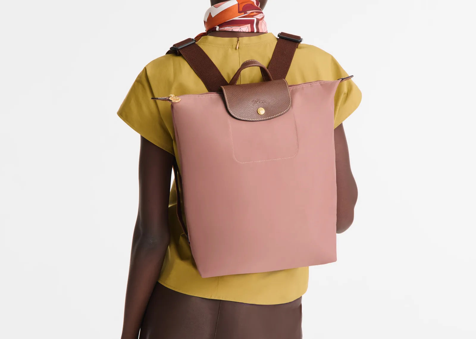 Le Pliage Original M Backpack Pink Tea