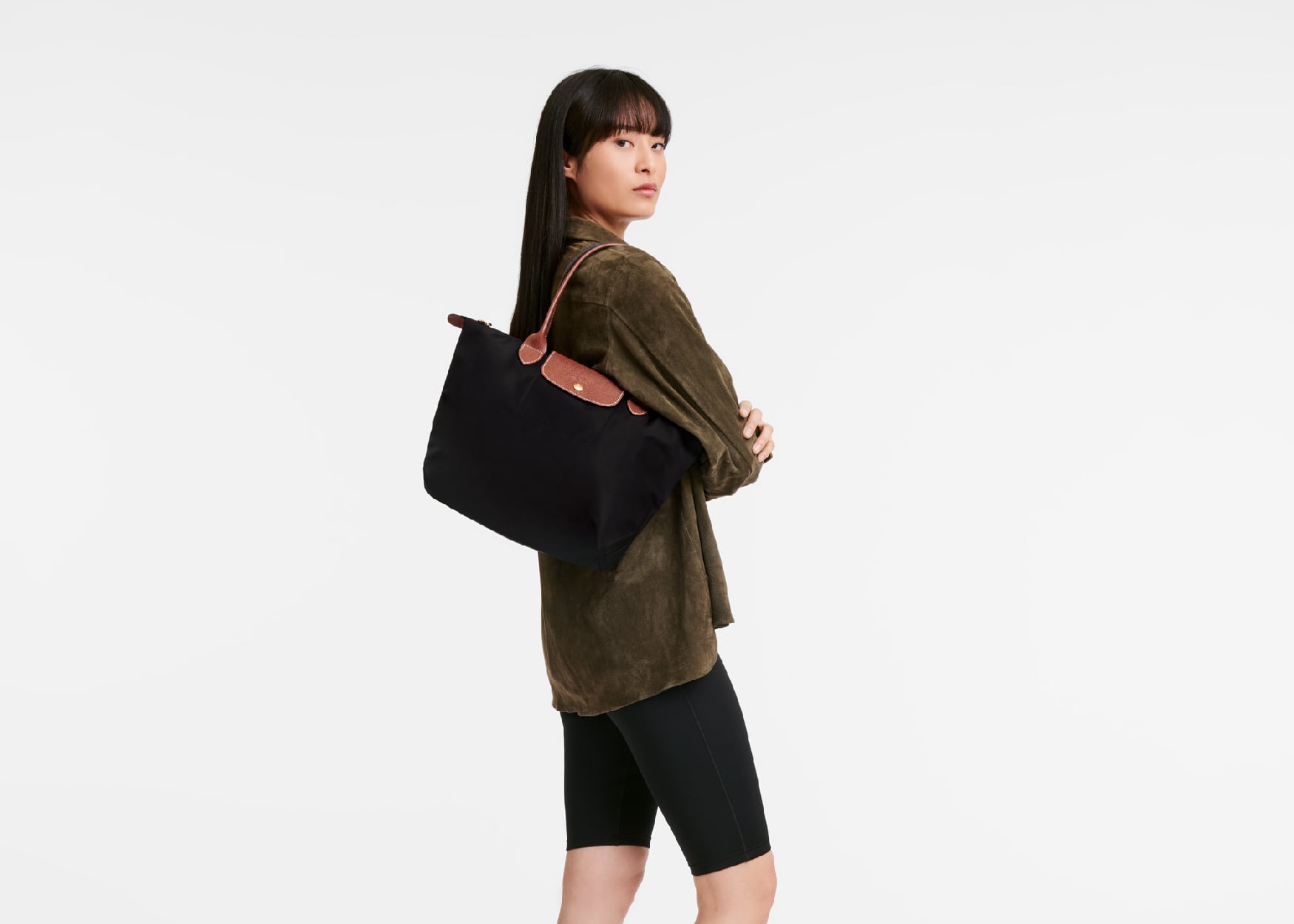 Le Pliage Original Medium Tote Bag Black