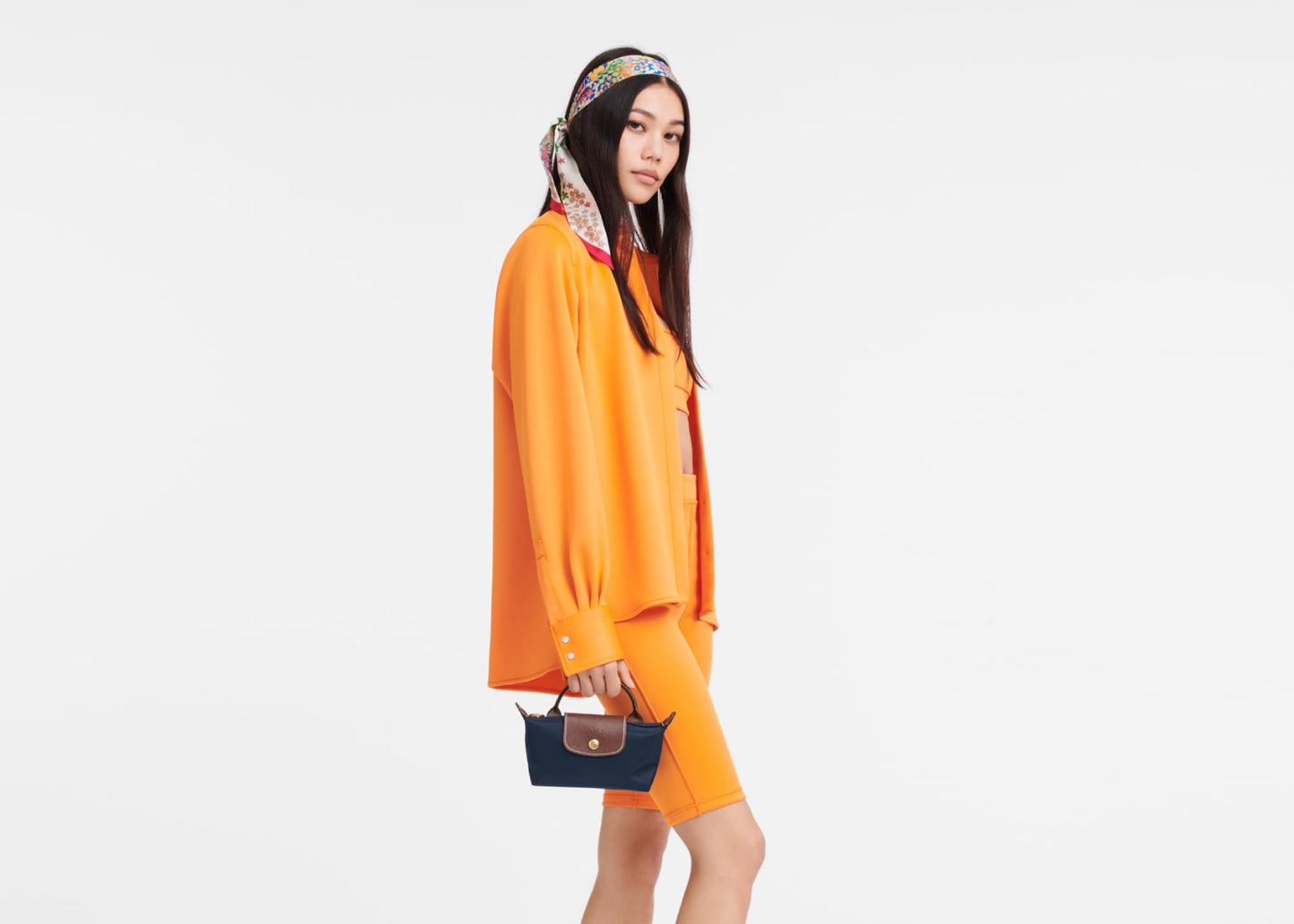 Le Pliage Original Pouch With Handle Navy