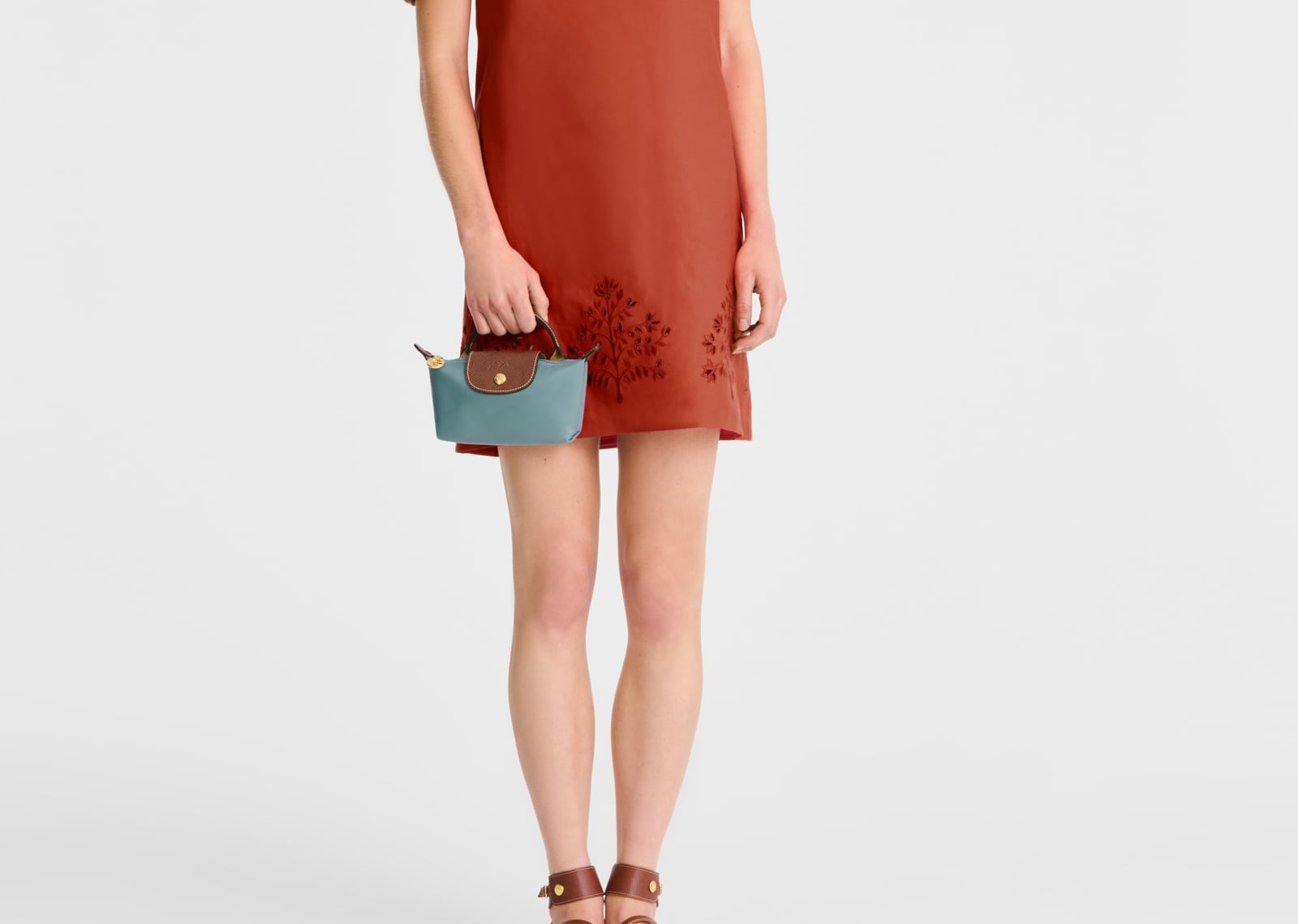 Le Pliage Original Pouch with Handle Eucalyptus