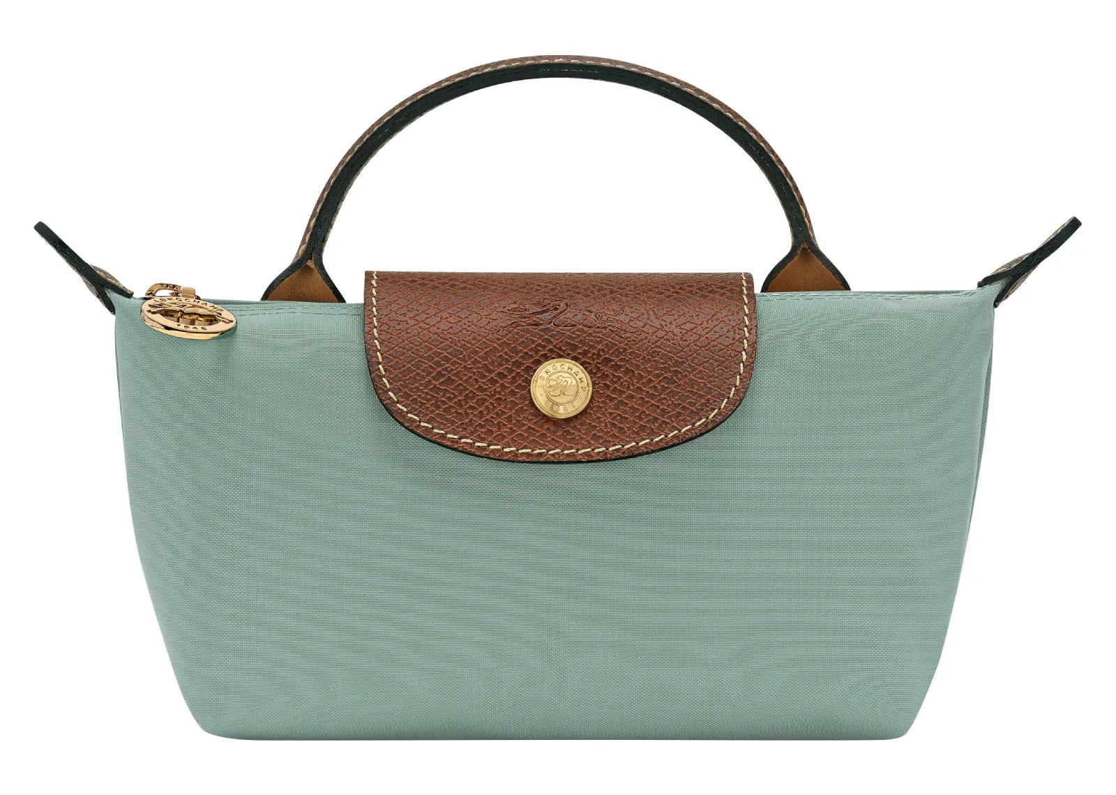 Le Pliage Original Pouch with handle Celadon