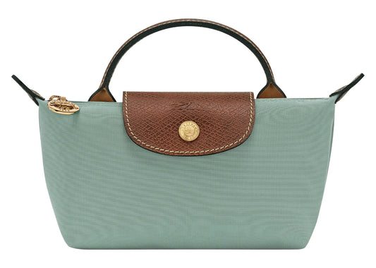 Le Pliage Original Pouch with handle Celadon