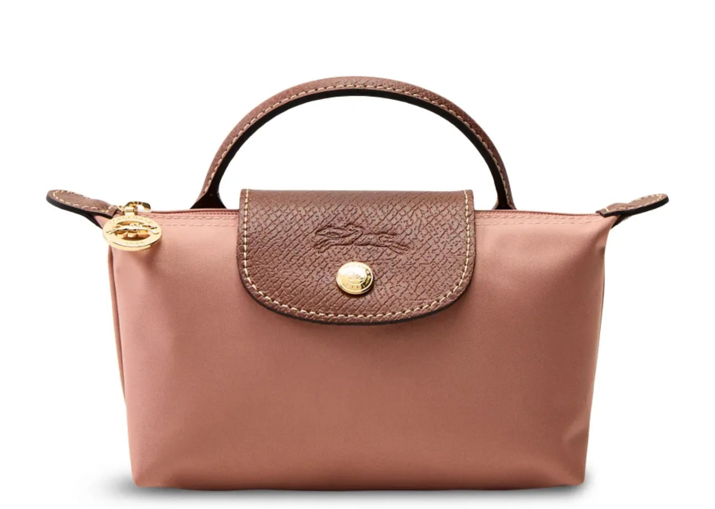 Le Pliage Original Pouch with handle Pink Tea