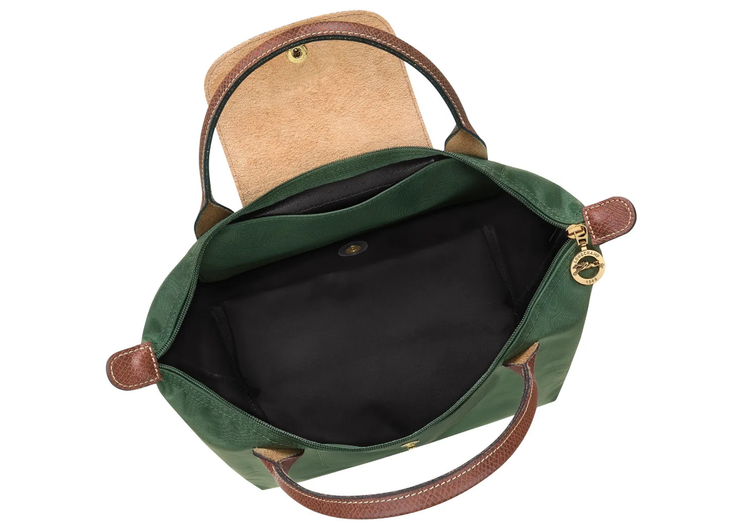 Le Pliage Original Small Handbag British Green