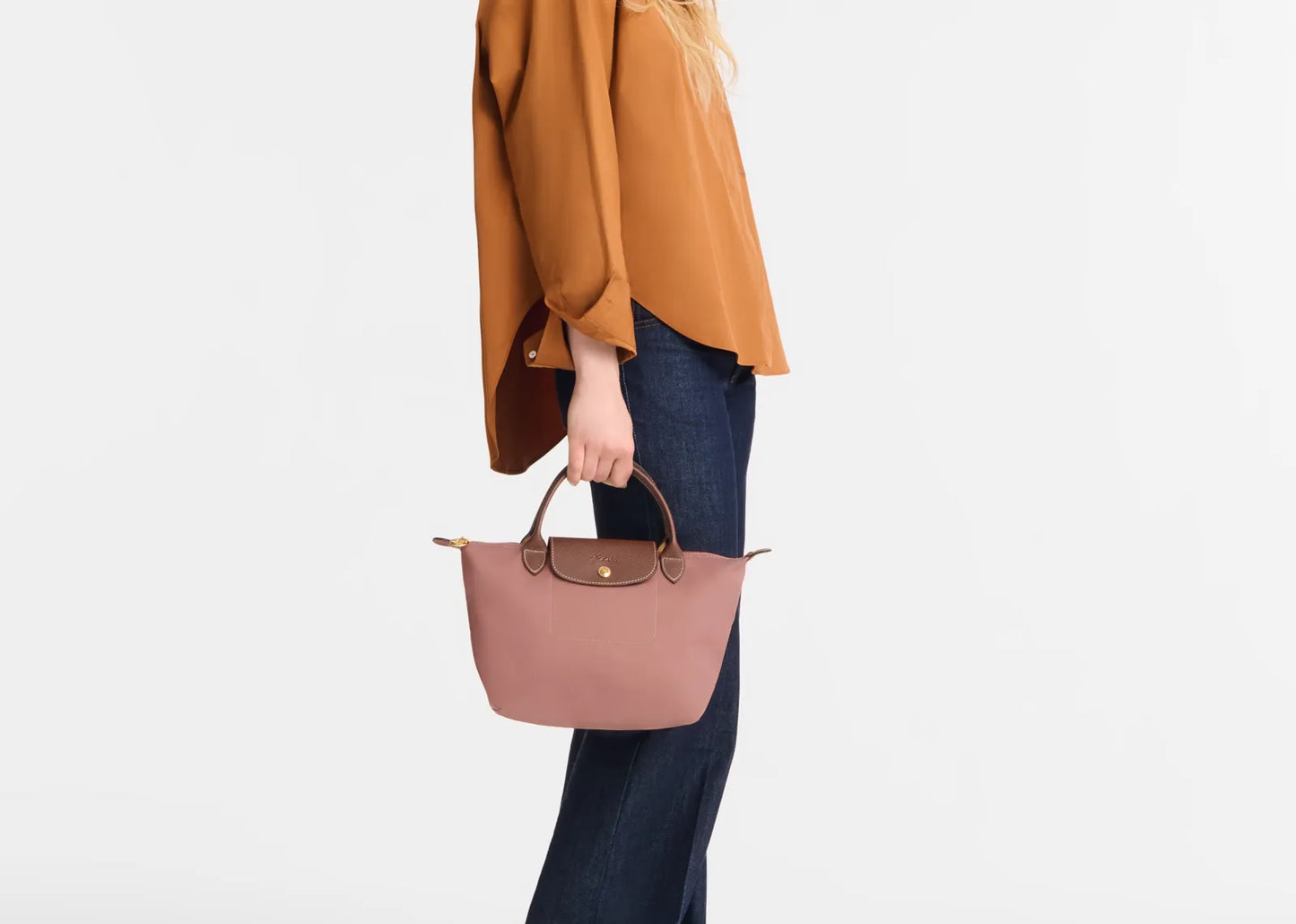 Le Pliage Original Small Handbag Pink Tea