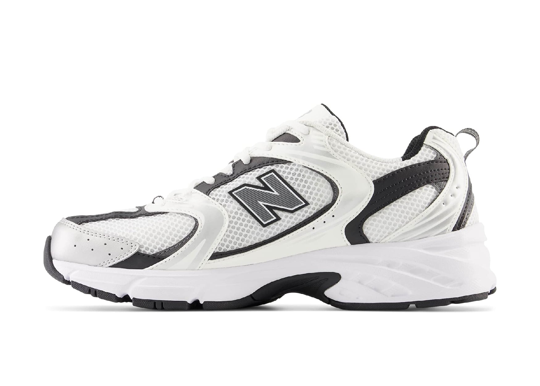 530 White Silver Metallic Black