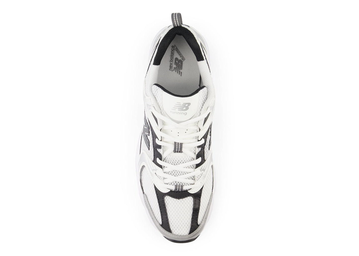 530 White Silver Metallic Black