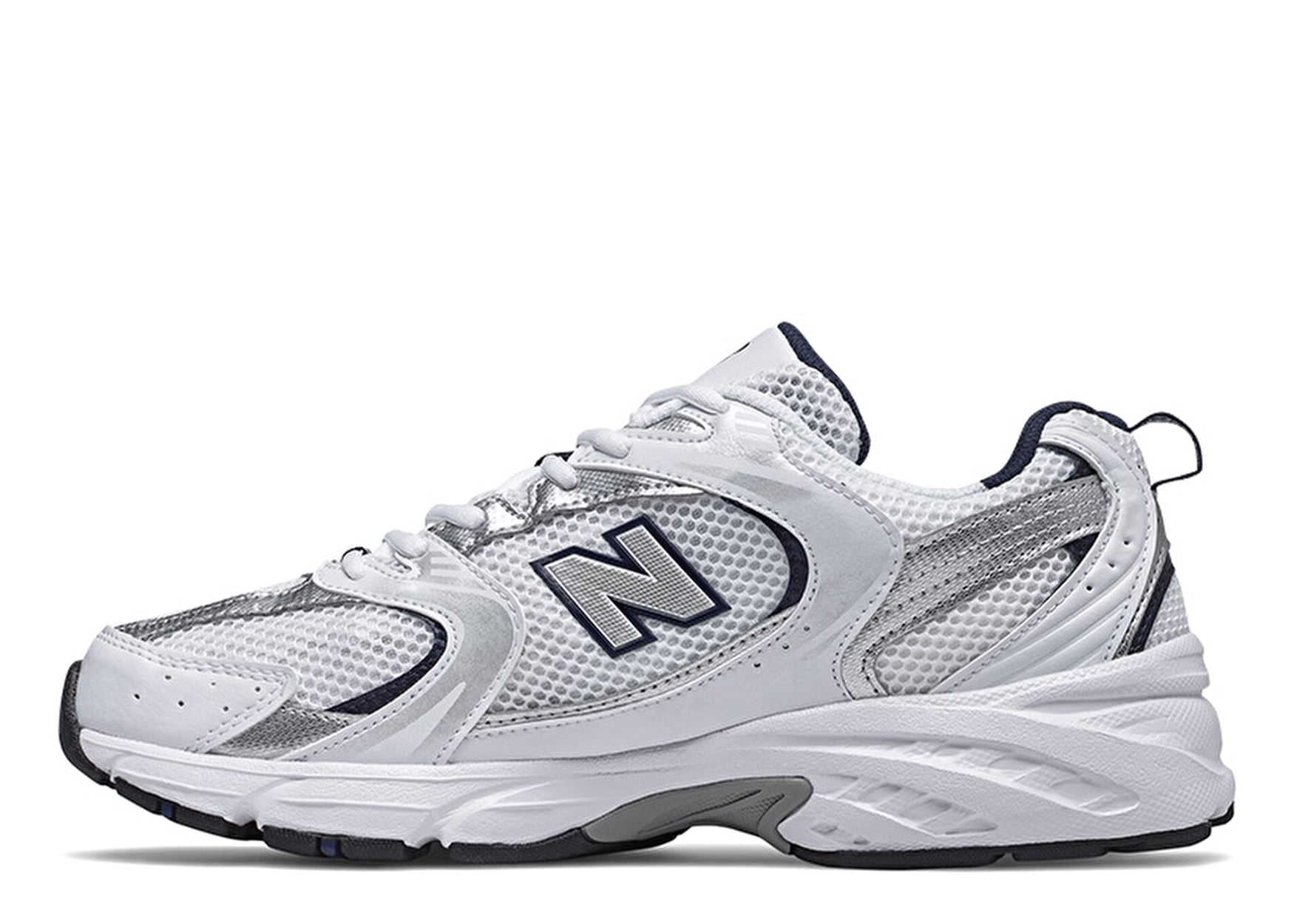 530 White Silver Navy