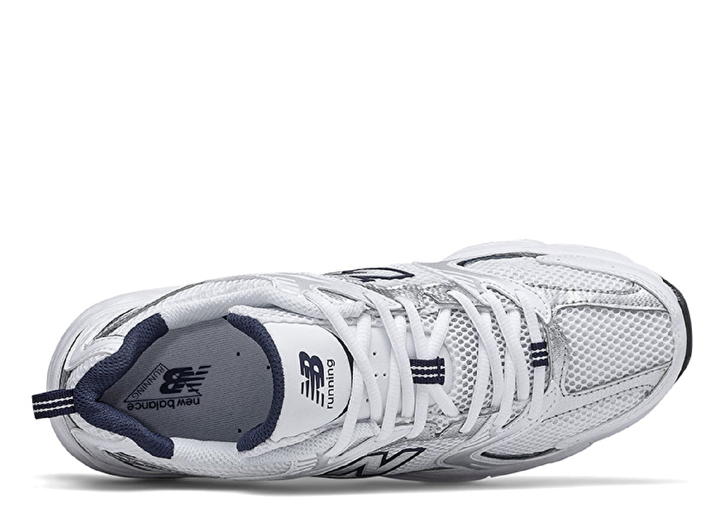 530 White Silver Navy