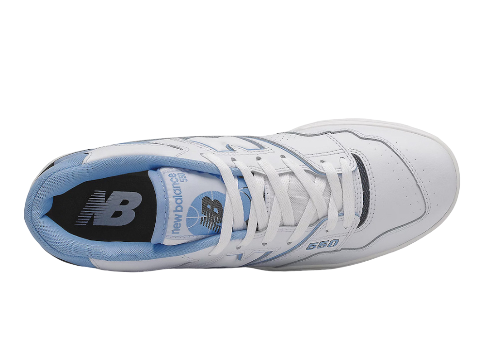 550 UNC White University Blue