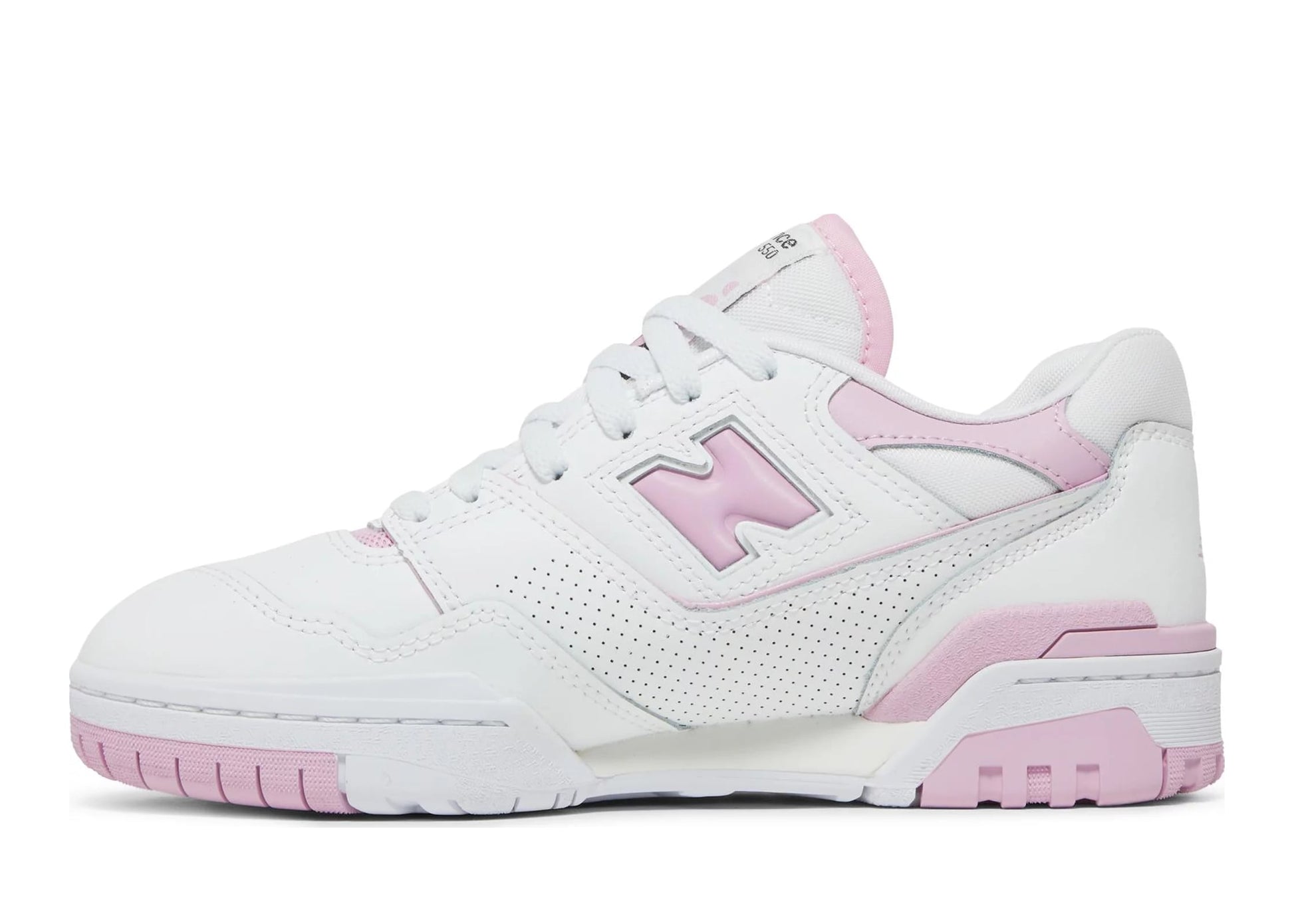 550 White Bubblegum Pink (W)