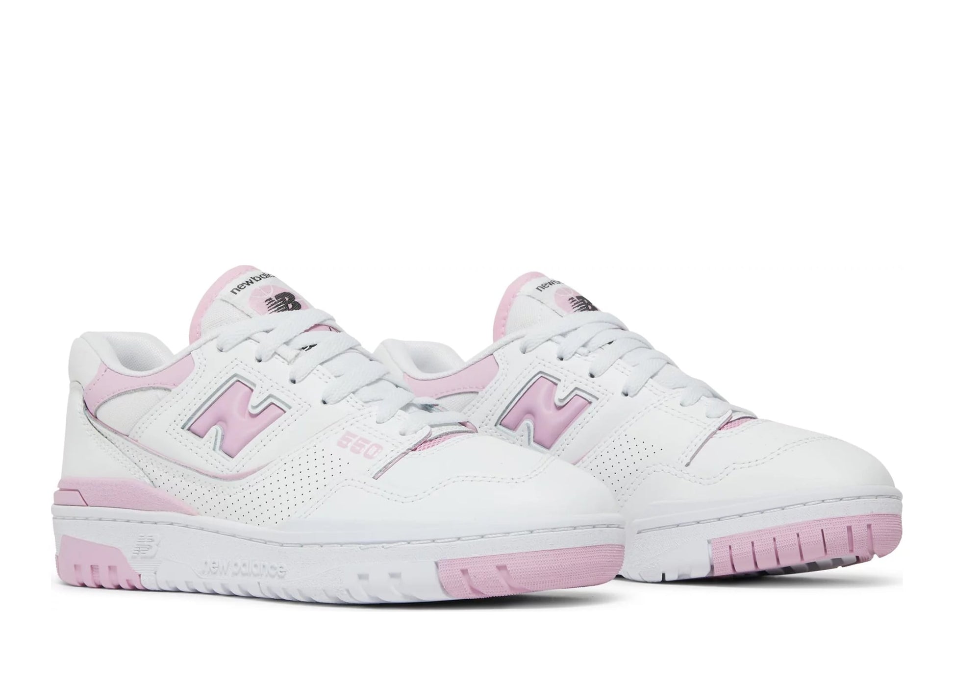 550 White Bubblegum Pink (W)