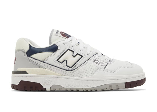 550 White Natural Indigo Burgundy