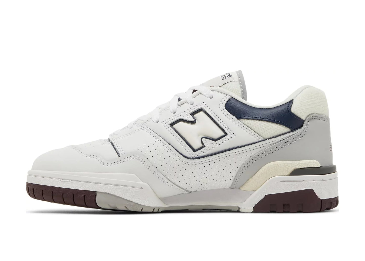550 White Natural Indigo Burgundy